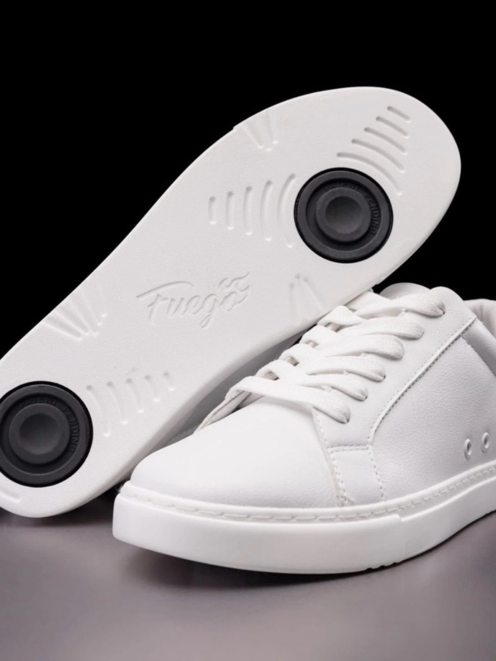 NEW IN BOX Fuego dance shoes white low top sneakers men 8 women 9